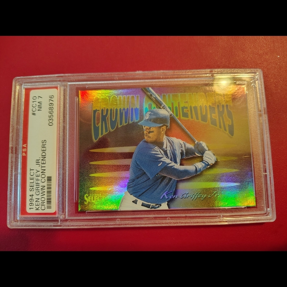 Ken Griffey Jr 1994 Select Crown Contenders Insert Card #CC10  PSA 7 Near Mint